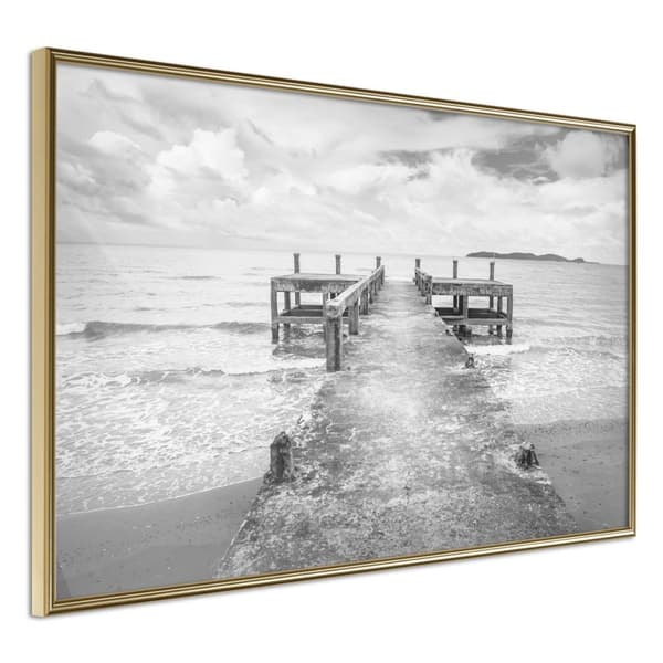 Inramad Poster / Tavla - Old Pier