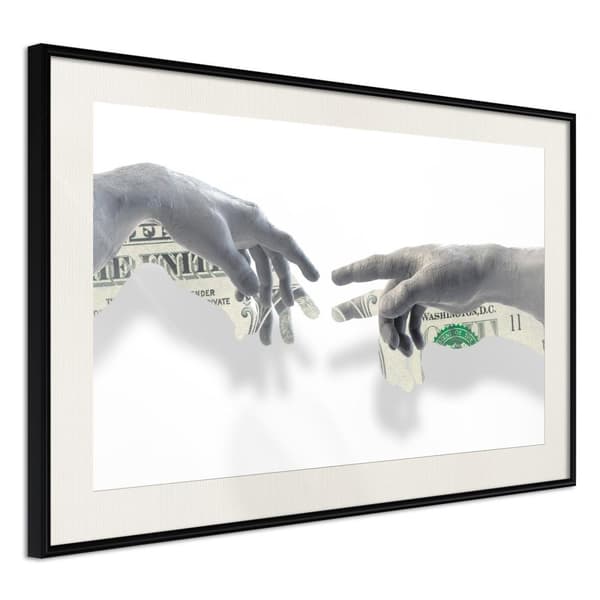 Inramad Poster / Tavla - Touch of Money