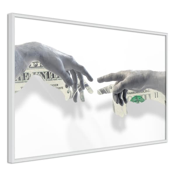 Inramad Poster / Tavla - Touch of Money
