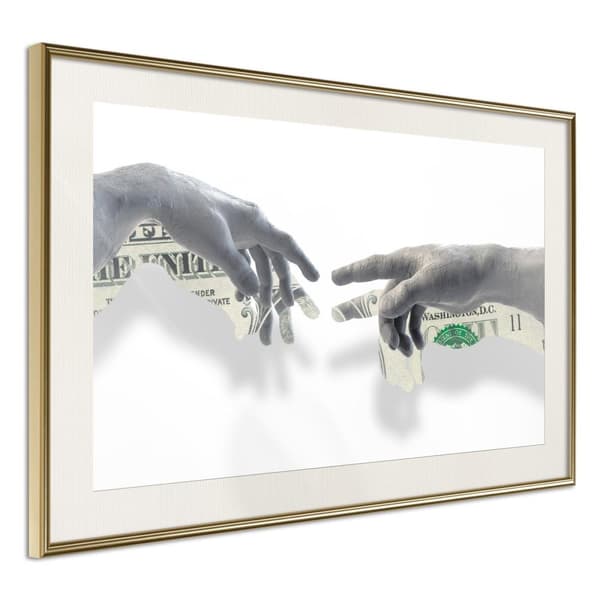 Inramad Poster / Tavla - Touch of Money