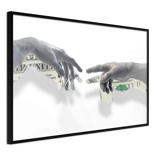 Inramad Poster / Tavla - Touch of Money