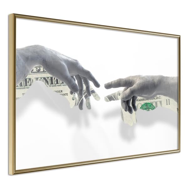 Inramad Poster / Tavla - Touch of Money