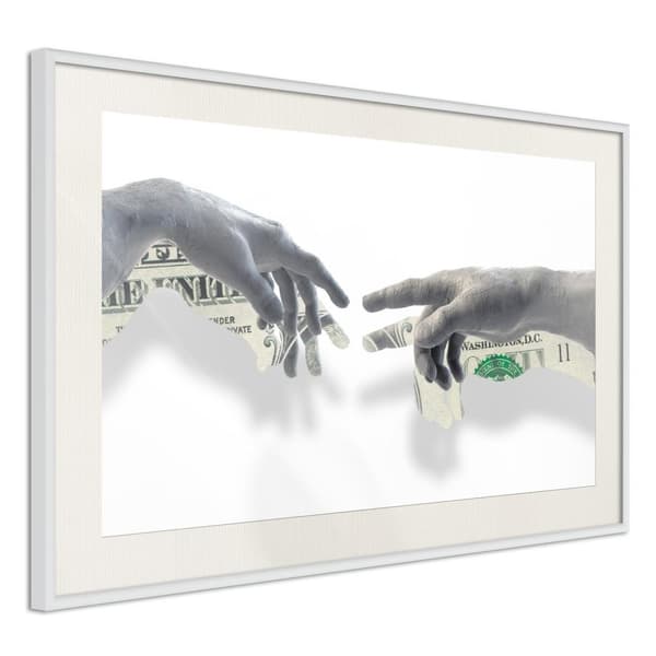 Inramad Poster / Tavla - Touch of Money