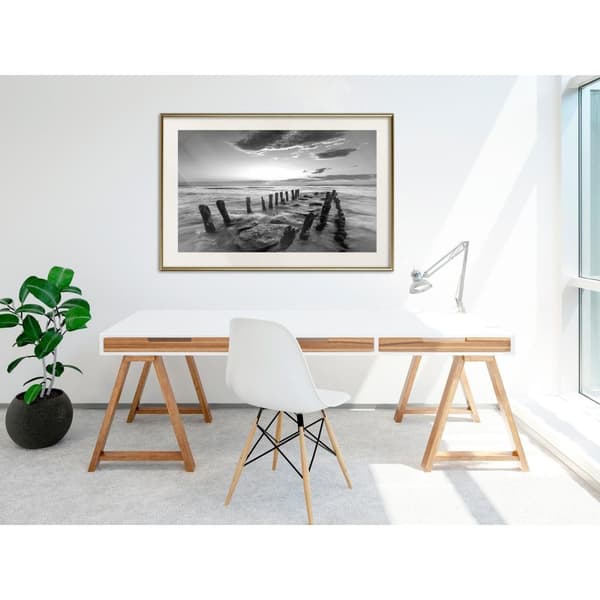 Inramad Poster / Tavla - Old Breakwater