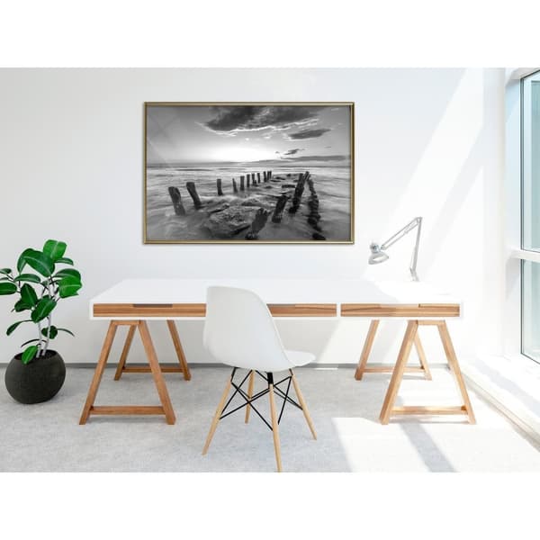 Inramad Poster / Tavla - Old Breakwater
