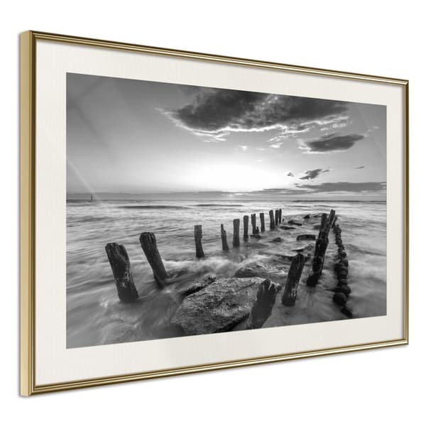 Inramad Poster / Tavla - Old Breakwater
