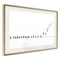 Miniatyrbild 9 av 11: Inramad Poster / Tavla - Birds on a Wire