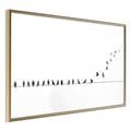 Miniatyrbild 1 av 11: Inramad Poster / Tavla - Birds on a Wire