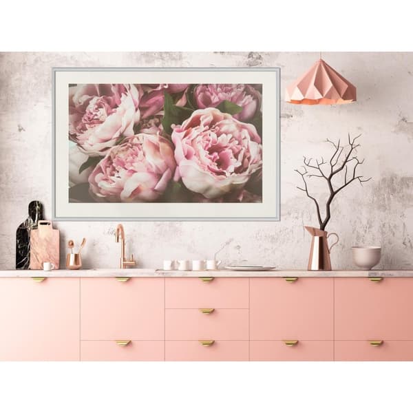 Inramad Poster / Tavla - Pastel Peonies