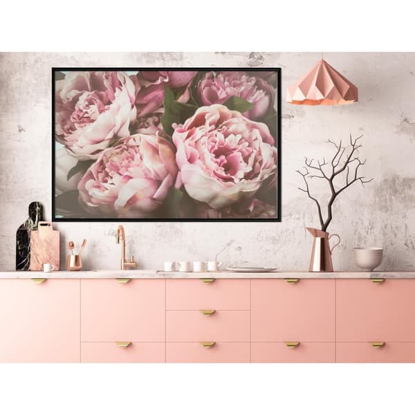 Inramad Poster / Tavla - Pastel Peonies
