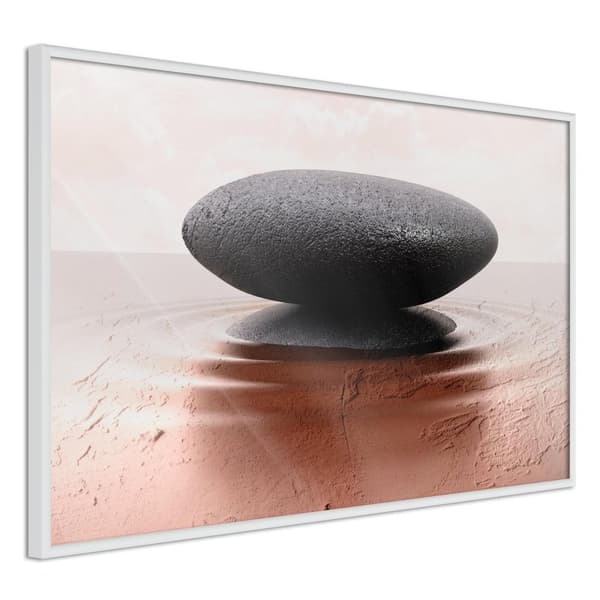 Inramad Poster / Tavla - Balance Vit ram 90x60