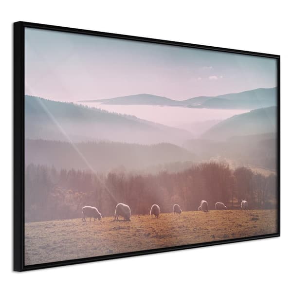 Inramad Poster / Tavla - Mountain Pasture
