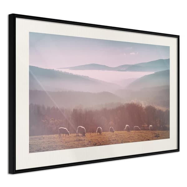 Inramad Poster / Tavla - Mountain Pasture