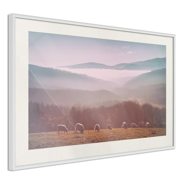 Inramad Poster / Tavla - Mountain Pasture