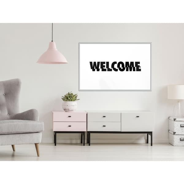 Inramad Poster / Tavla - Welcome