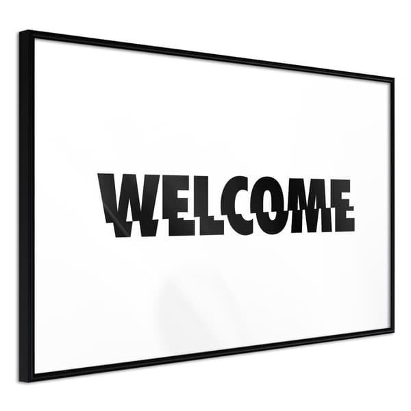Inramad Poster / Tavla - Welcome
