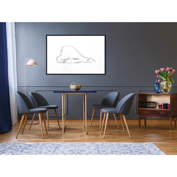 Inramad Poster / Tavla - Resting Polar Bear
