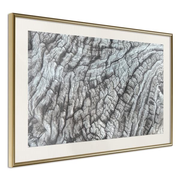 Inramad Poster / Tavla - Carved with Fire