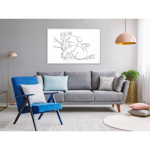 Inramad Poster / Tavla - Resting Koala