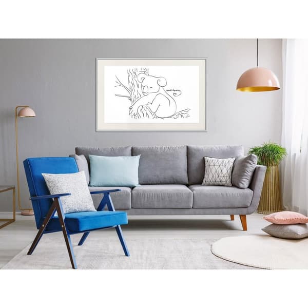 Inramad Poster / Tavla - Resting Koala