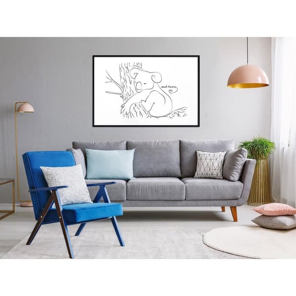 Inramad Poster / Tavla - Resting Koala