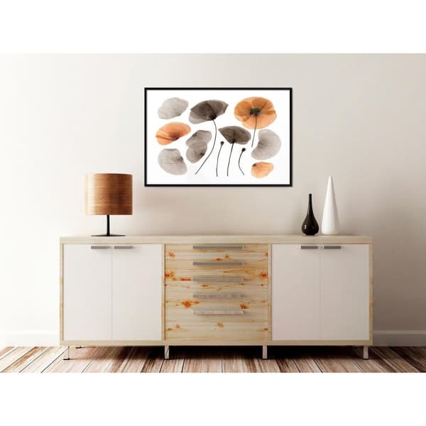 Inramad Poster / Tavla - Dried Poppies