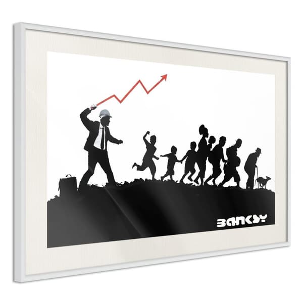 Inramad Poster / Tavla - Banksy: The Whip