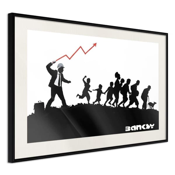 Inramad Poster / Tavla - Banksy: The Whip