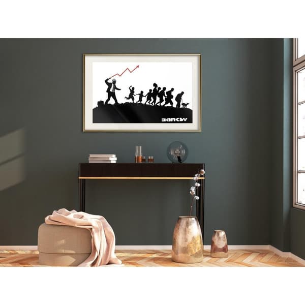 Inramad Poster / Tavla - Banksy: The Whip