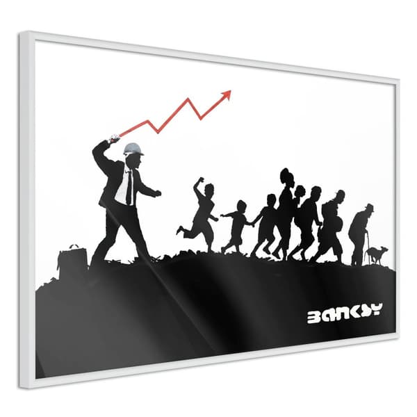 Inramad Poster / Tavla - Banksy: The Whip