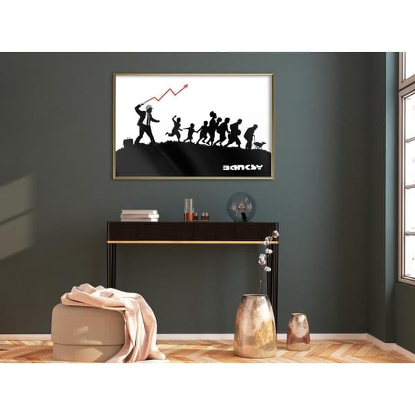 Inramad Poster / Tavla - Banksy: The Whip