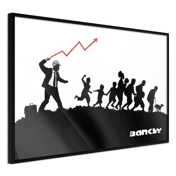 Inramad Poster / Tavla - Banksy: The Whip