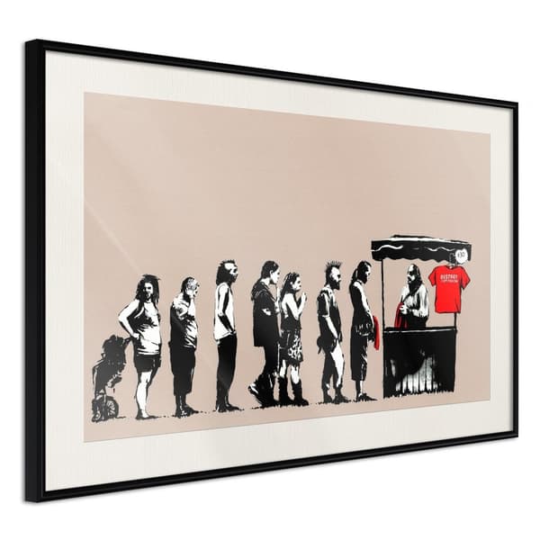 Inramad Poster / Tavla - Banksy: Festival