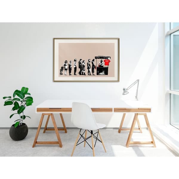 Inramad Poster / Tavla - Banksy: Festival