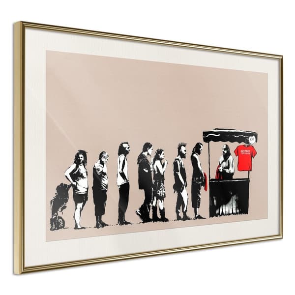 Inramad Poster / Tavla - Banksy: Festival
