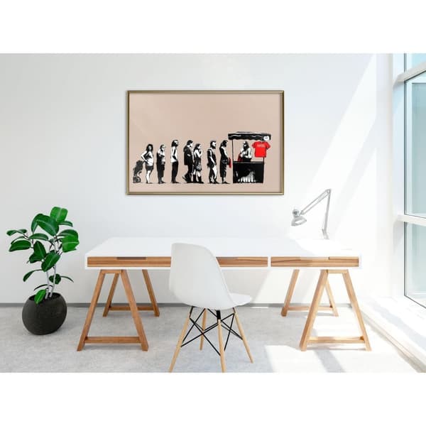 Inramad Poster / Tavla - Banksy: Festival
