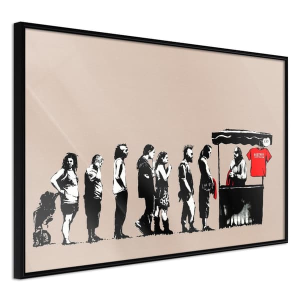 Inramad Poster / Tavla - Banksy: Festival