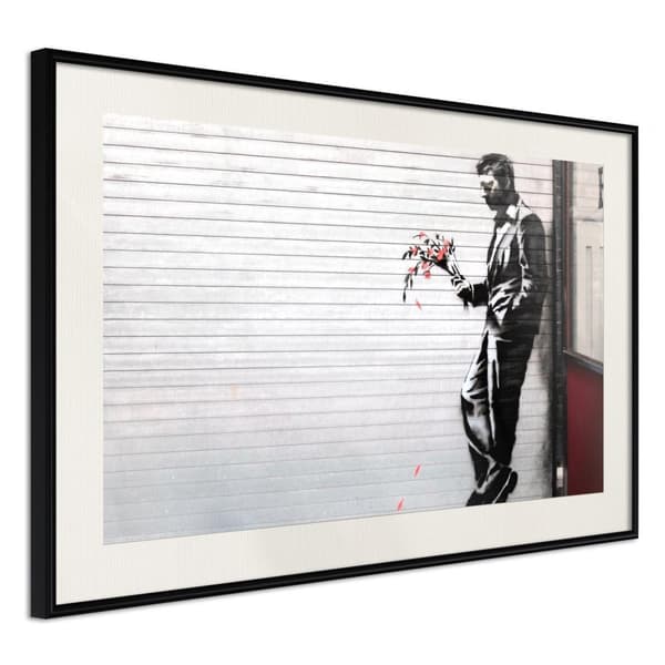 Inramad Poster / Tavla - Banksy: Waiting in Vain