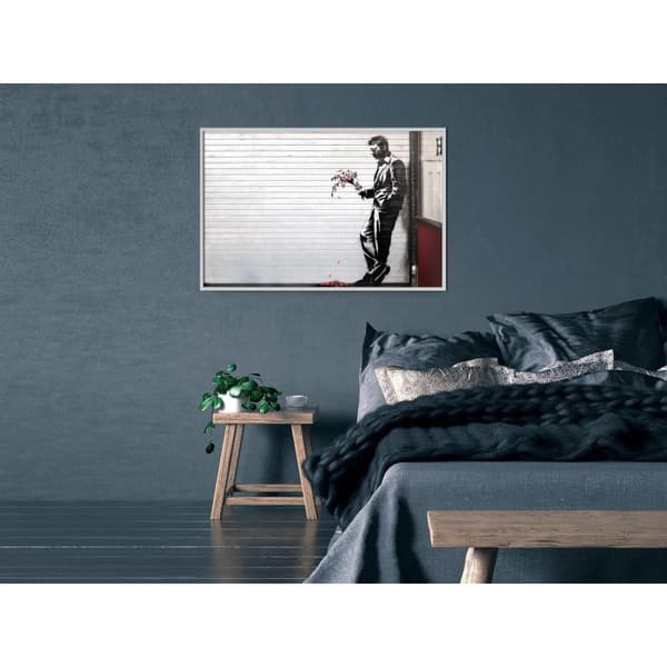 Inramad Poster / Tavla - Banksy: Waiting in Vain
