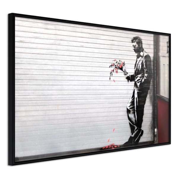 Inramad Poster / Tavla - Banksy: Waiting in Vain