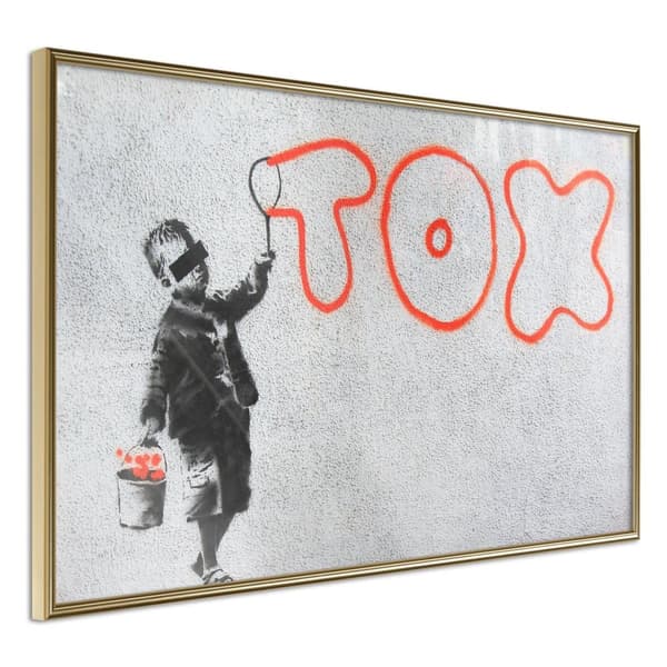 Inramad Poster / Tavla - Banksy: Tox