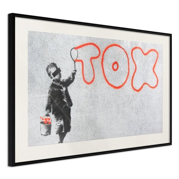 Inramad Poster / Tavla - Banksy: Tox