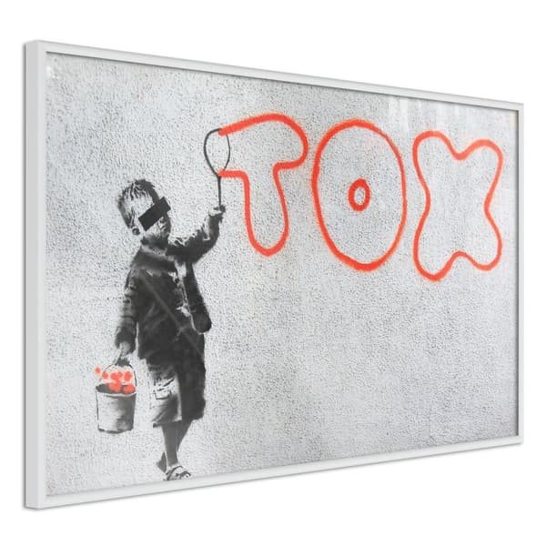 Inramad Poster / Tavla - Banksy: Tox