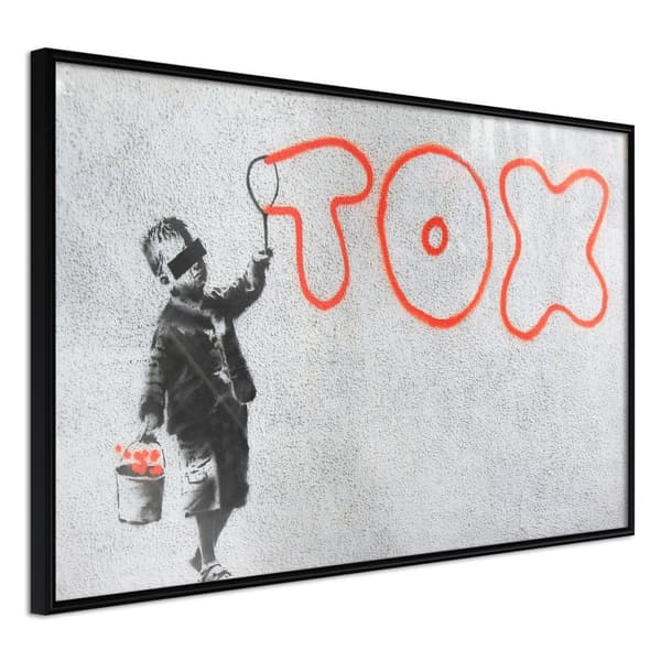 Inramad Poster / Tavla - Banksy: Tox