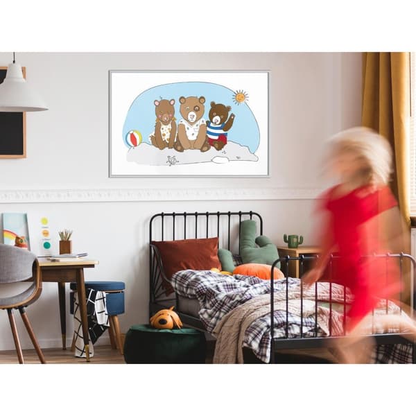 Inramad Poster / Tavla - Holidays at the Seaside