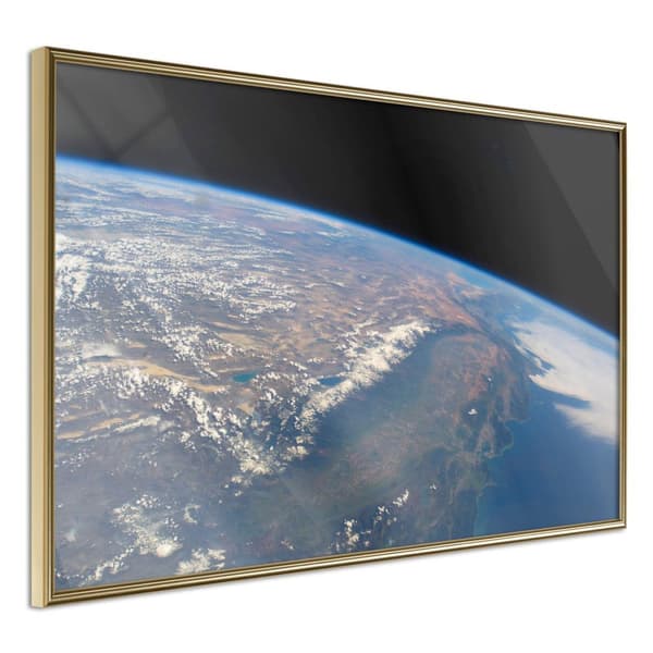 Inramad Poster / Tavla - Curve of the Earth