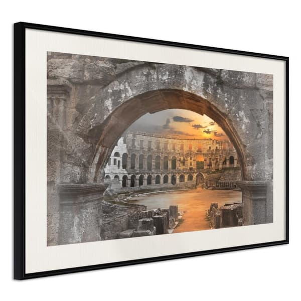 Inramad Poster / Tavla - Sunset in the Ancient City