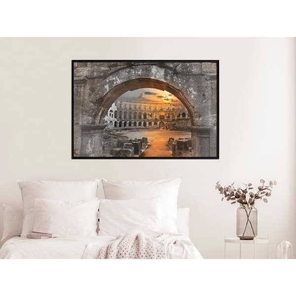 Inramad Poster / Tavla - Sunset in the Ancient City