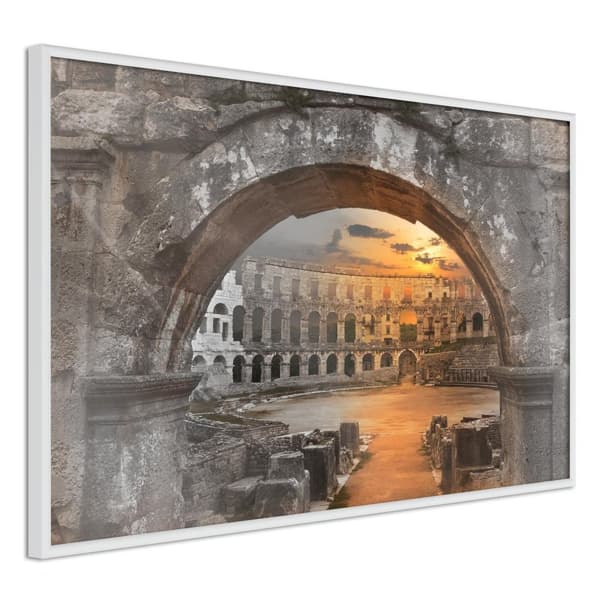 Inramad Poster / Tavla - Sunset in the Ancient City
