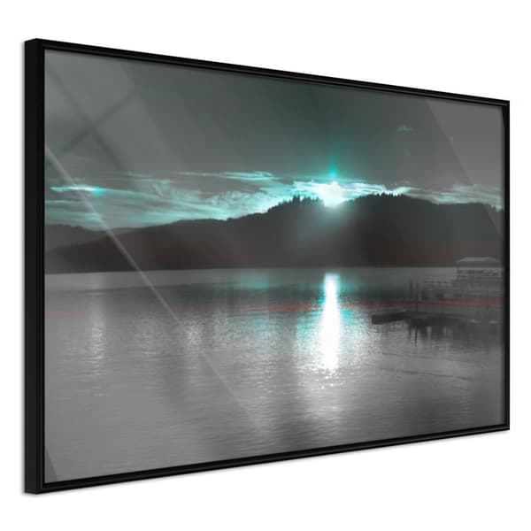 Inramad Poster / Tavla - Aurora at the Horizon